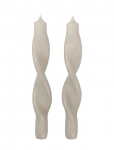 Broste Copenhagen - Twist Taper Candle - Sammask&uuml;&uuml;nlad - H:23CM