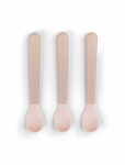 Done By Deer - Foodie Easy-Grip Baby Spoon 3-Pack Powder - S&ouml;&ouml;giriistad - ONE SIZE