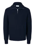 Selected - Slhland Ls Knit Half Zip - Poolpika lukuga džemprid - M
