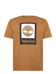 Timberland - Stack Logo Colored Short Sleeve Tee Wheat Boot - L&uuml;hikeste varrukatega - L
