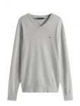 Tommy Hilfiger - Essential Cotton V Neck - V-kaelusega - XXL