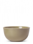 Lyngby Porcel&aelig;n - Rhombe Earth Serveringssk&aring;l &Oslash;17.5 Cm Clay - Serveerimiskausid - &Oslash; 17.5 CM