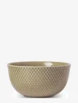 Lyngby Porcel&aelig;n - Rhombe Earth Serving Bowl &Oslash;17.5 Cm Clay - Serveerimiskausid - &Oslash; 17.5 CM