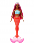 Barbie - A Touch Of Magic Mermaid Doll With Magenta Hair, Tropical Red Tail And Headband Accessory - Nukud - ONE SIZE