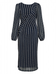 Vila - Viellen O-Neck L/S Midi Dress/Dc - P&otilde;lveni ja midi - M