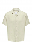 ONLY & SONS - Onskari Resort Ss Shirt Visc Lin 0075 Cs - L&uuml;hikeste varrukatega s&auml;rgid - XXL