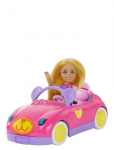 Barbie - Chelsea Vehicle Set With Blonde Small Doll, Toy Car & Teddy Bear Accessory - Nukkude aksessuaarid - ONE SIZE