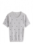 Lindex - T Shirt Knitted Featheryarn - L&uuml;hikeste varrukatega - 146/152