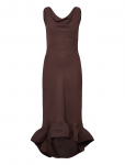 Malina - Alia Cowl Neck Ruffled Maxi Dress - P&otilde;lveni ja midi - 38