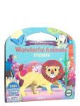 Eeboo - Sticker Book - Wonderful Animals - V&auml;rvimis- ja meisterdamisraamatud - ONE SIZE