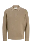 Jack & Jones - Jprblamilano Stitch Knit Zip Polo Sn - Poolpika lukuga džemprid - L