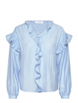 Coster Copenhagen - Longsleeved Blouse With Frills - Pikkade varrukatega - 40