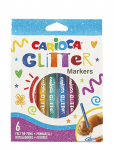 Carioca - Carioca Glitterpennor 6 St - Pliiatsid - ONE SIZE