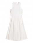 Tommy Hilfiger - Linen Blend Hourglass Midi Drs - P&otilde;lveni ja midi - 36