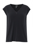 Pieces - Pckamala Lace V-Neck Tee Jrs Noos Bc - L&uuml;hikeste varrukatega - XL