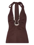 Bardot - Cavarly Linen Halter Top - Peotopid - 34