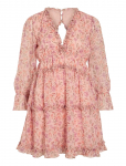 Vila - Vijasmine L/S V-Neck Short Dress/Dc/Ka - L&uuml;hikesed kleidid - 38