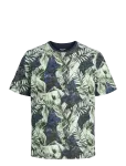 Jack & Jones - Jjjeff Aop Tee Ss Crew Neck - L&uuml;hikeste varrukatega - S