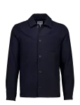 Lindbergh - Flannel Wool Blend Cropped Length Overshirt Jacket - Villased jakid - XXL