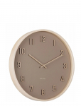 KARLSSON - Wall Clock Nervadura Soft Brown W. Light Wood - Seinakellad - &Oslash; 40.8 CM