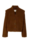 Selected - Slwisabel Teddy Jacket - Kunstkarusnahk - 36