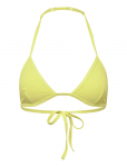 Monki - Halterneck Triangle Seersucker Bikini Top - Kolmnurksed bikiinitopid - XXS