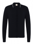Gant - Cotton Rib Polo Cardigan - Pikkade varrukatega kootud polos&auml;rgid - L