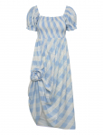 Sleeper - Belle Linen Dress With Rose Detail - Maksikleidid - XS