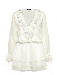 Gina Tricot - Long Sleeve Frill Mini Dress - L&uuml;hikesed kleidid - 40