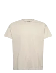Weekday - Cap-Sleeved Boxy Cotton T-Shirt - L&uuml;hikeste varrukatega - M