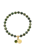 Bud To Rose - Beverly Bracelet Green/Gold - P&auml;rlitega k&auml;ev&otilde;rud - ONE SIZE