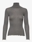Rosemunde - Rwburlington Wool Ls T-Neck T-Shirt - K&otilde;rge kaelusega - XL