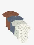 Pippi - Body Ss Ao-Printed (4-Pack) - L&uuml;hikeste varrukatega - 86
