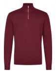 Lindbergh - Ecovero Half Zip L/S Knit - Poolpika lukuga džemprid - M