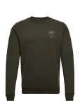Knowledge Cotton Apparel - Elm Small Print Owl Sweat - Gots/Ve - Dressipluusid - XXL
