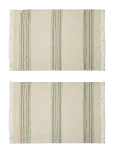 Compliments - Arles Place Mat 36X50 Cm W/Fringes - 2 Pack - Lauamatid - 36X50CM