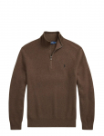 Polo Ralph Lauren - Mesh-Knit Cotton Quarter-Zip Sweater - Poolpika lukuga džemprid - L