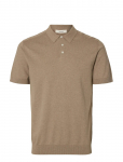 Selected - Slmberg Ss Knit Polo Noos - L&uuml;hikeste varrukatega kootud polos&auml;rgid - XXL