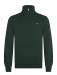 GANT - Cotton Knit Half-Zip Sweater - Poolpika lukuga džemprid - XXXL