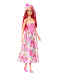 Barbie - A Touch Of Magic Royal Doll With Pink And Blonde Hair, Butterfly-Print Skirt And Accessories - Nukud - ONE SIZE