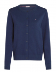 Tommy Hilfiger - Co Jersey Fine Gg C-Nk Ls Cardi - Kardiganid - XL