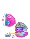 Polly Pocket - Dolls And Playset, Travel Toys, Sloth Family 2-In-1 Purse Compact - Filmid ja muinasjututegelased - ONE SIZE