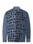 Scotch & Soda - Relaxed-Fit Letters Poplin Shirt - Vabaaja s&auml;rgid - M