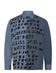 Scotch & Soda - Relaxed-Fit Letters Poplin Shirt - Vabaaja s&auml;rgid - M