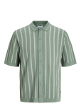 Jack & Jones - Jjemil Knit Striped Shirt Ss - L&uuml;hikeste varrukatega kootud polos&auml;rgid - S