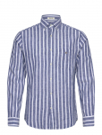 Gant - Reg Cotton/Linen Striped Shirt - Triibulised s&auml;rgid - XXXL