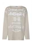 Weekday - Long-Sleeved Boat-Neck Printed Cotton Top - Pikkade varrukatega - S