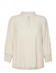 FREE/QUENT - Blouse From Freequent In A Light Material Of Recycled Polyester With A Fine Text - Pikkade varrukatega - XS