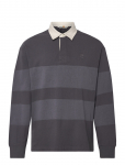 Timberland - Ls Striped Rugby Polo Blackened Pearl - Pikkade varrukatega - XXL