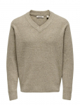 ONLY & SONS - Onsmove Rlx Brushed V-Neck Knit - V-kaelusega - XXL